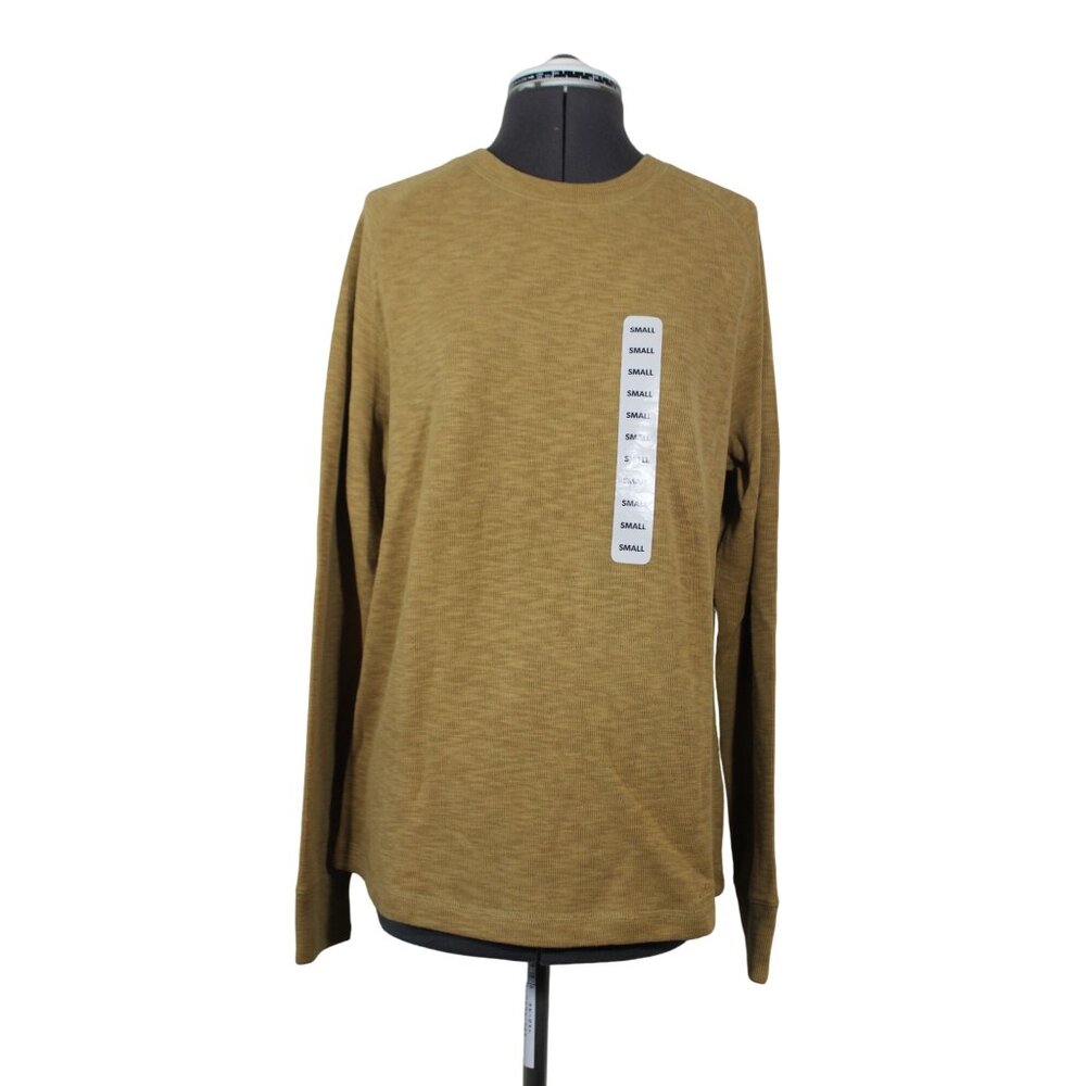 Eddie Bauer men's double knit crew neck raglan sleeve pullover sweatshirt